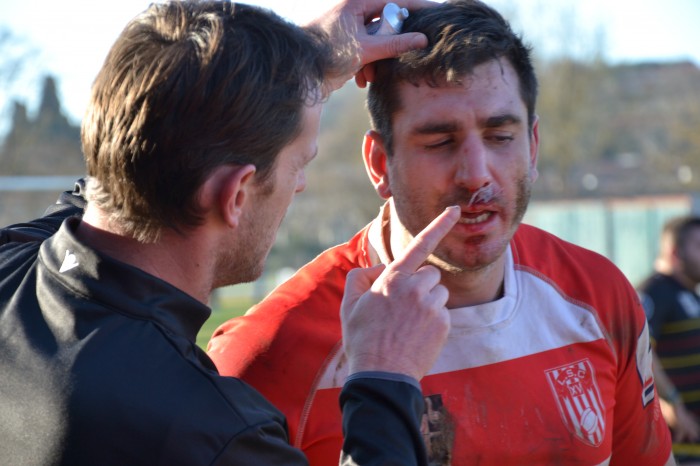 Rugby LSC - Après Quentin Salvat, c'est au tour de Michael Dachary de subir le rouleau compresseur des Ruthénois
