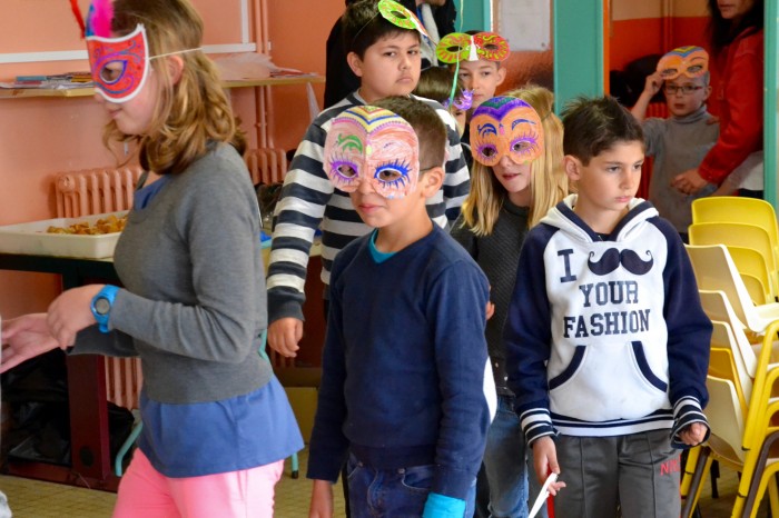 Repas carnaval  à l'école Yves Chaze de Samatan