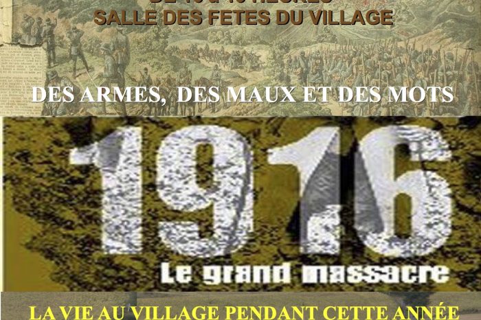 Sabaillan - Exposition « 1916, le grand massacre. La vie au village pendant cette année », 