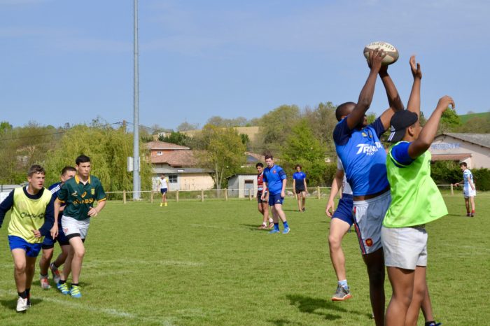 Jeunes du Racing club de France à Samatan - avril 2017