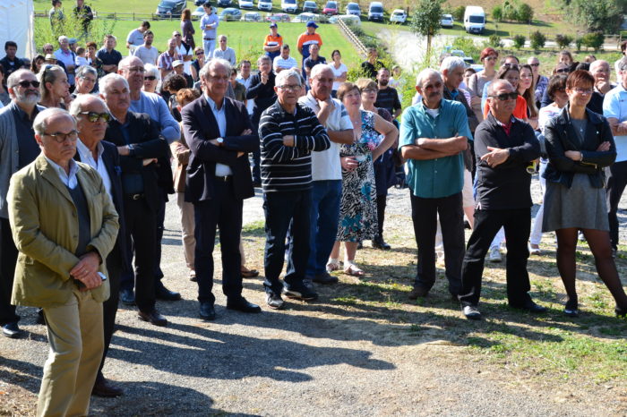 Inauguration de l'espace paysager Jean Bertin de Monblanc -septembre 2017 - L'assistance
