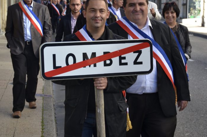 Manifestation du 27 septembre 2017 à Auch - Les élus du Savès ont participé en nombre à la manifestation pour le maintien des perceptions de Lombez et de quatre autres communes.
