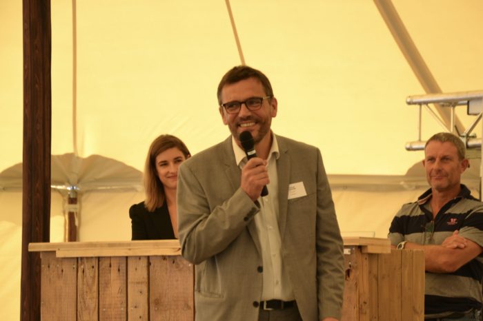 Inauguration silo Nataïs - septembre 2018 - Michaël Ehmann, un homme heureux
