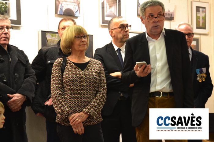 Vernissage expo enfants verdun - 1er février 2019 - Ouverture des discours par le président de l'Office de tourisme, Éric Jegou.
