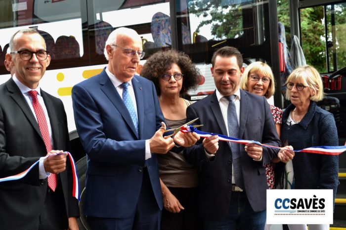 Inauguration ligne 954 - septembre 2019-1 - Traditionnelle coupure du ruban