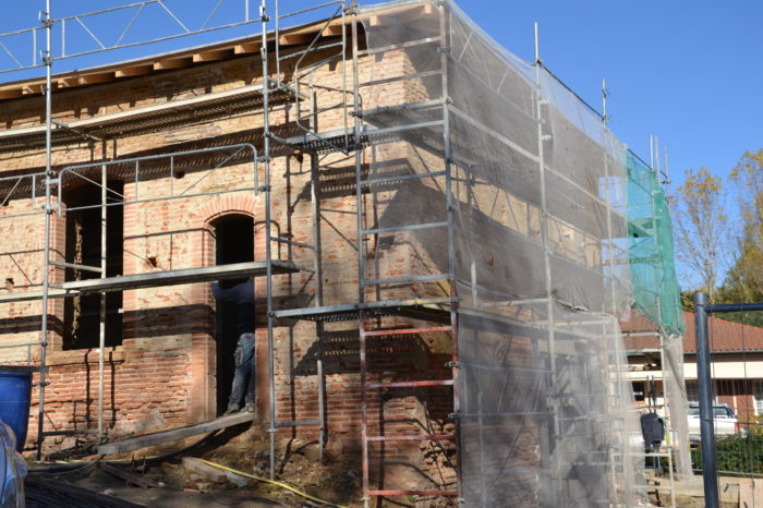 Travaux Cazaux-Savès - La partie qui abritera la future mairie