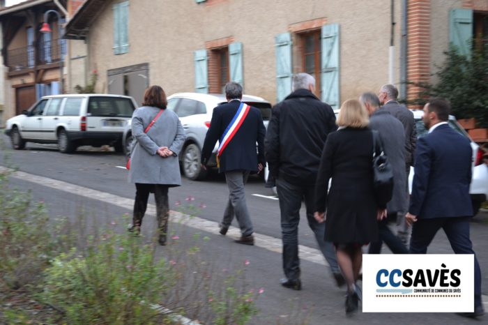 Auditoriym Tournan - décembre 2019 - Jean-Luc Mimouni emmène les élus visiter son centre bourg aménagé
