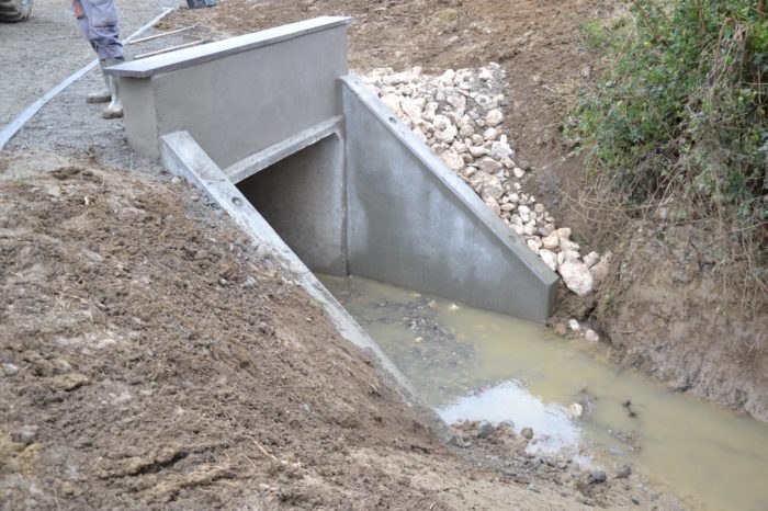 Pont Sauveterre - mur entonnement