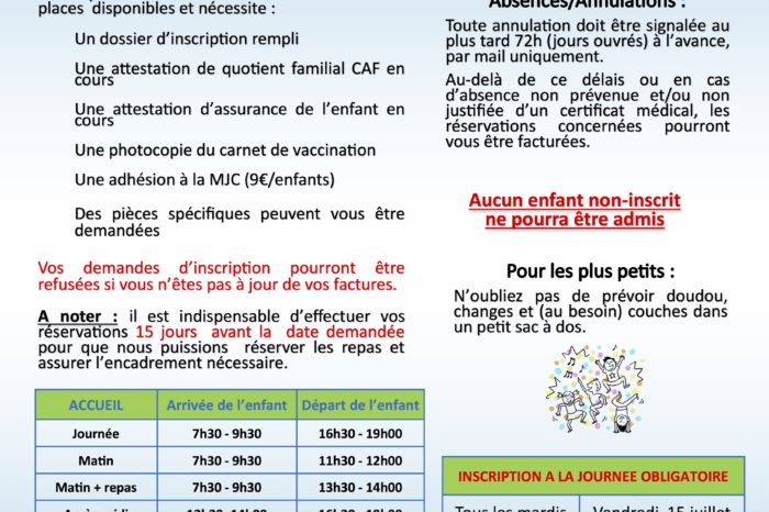 Centre de loisirs 3 11ans programme vacanc es d'été2 2022 MJC MONBLANC ET DU SAVES