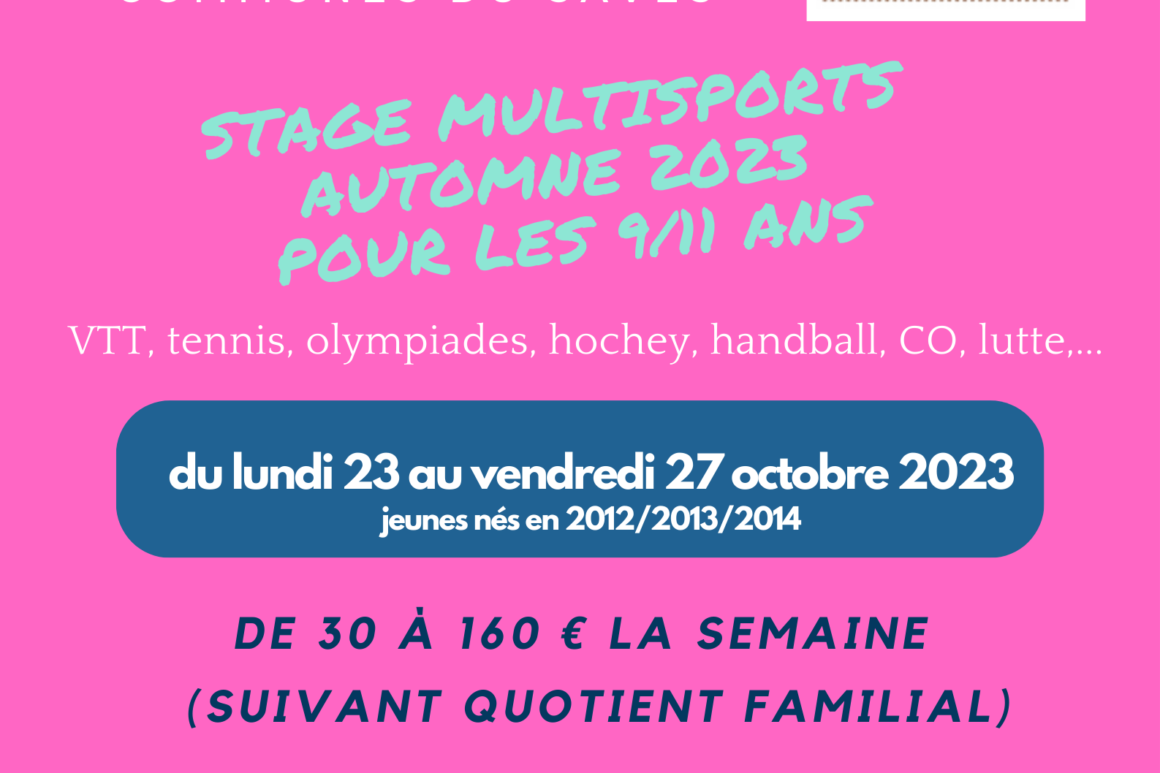 Affiche Stage CCS Toussaint 2023