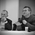 Hervé Lefebvre, président de la communauté de communes, et Fabrice Rançon, directeur d'Alliance abattoir Auch