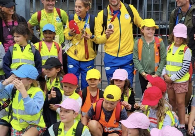 élèves polastron - Avec des athlètes ukrainiens élèves polastron - Avec des athlètes ukrainiens